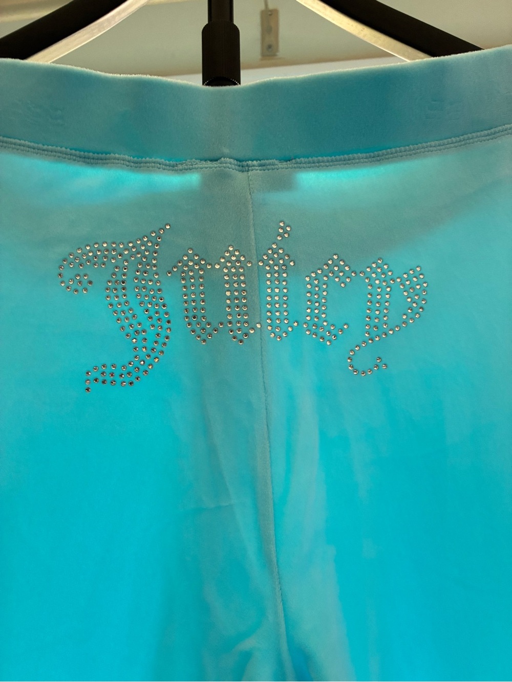 Juicy Couture Aqua Velour Track Hoodie & Pants Set - Picture 3 of 5